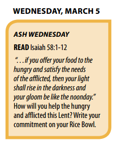Lenten Calendar Image